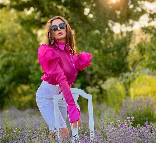 pantaloni femei până la genunchi din crep cu nasture pietre pretios casual elegant glamour cu talie înaltă și manșete pentru femei diverse culori