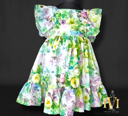 rochie din bumbac imprimeu floral matchy matchy mama fiica cu volanerochie din bumbac imprimeu floral matchy matchy mama fiica din bumbac certificat oeko tex imprimeu floral sau uni potrivire mama fiica mamă fiu cu volane nasturi mijloc si fermoarf fetițe