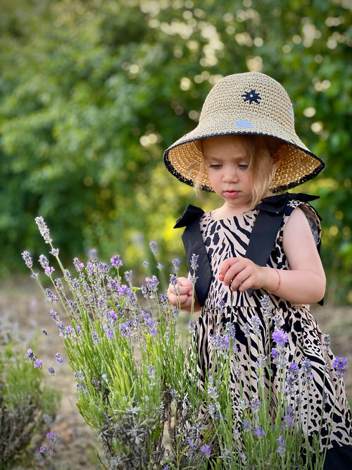 set rochii mamă fiică din bumbac diverse printuri impreimu leopard lămâi floral uni cu volan cloș funde la umeri fetițe mâneci bufante mămici fusta a cu volan sau cloș top cu decolteu adânc